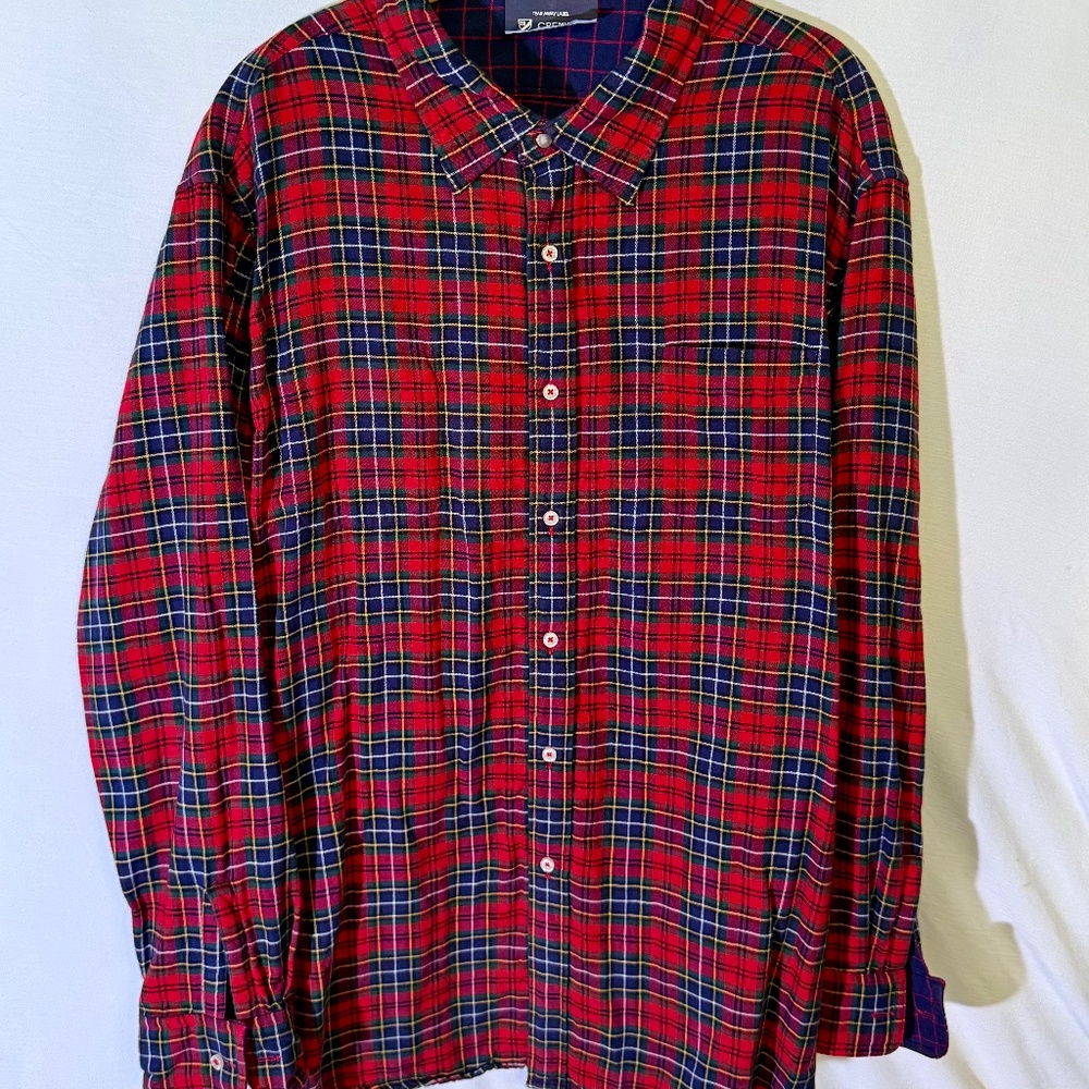 Daniel Cremieux Red & Navy Plaid Button-Down